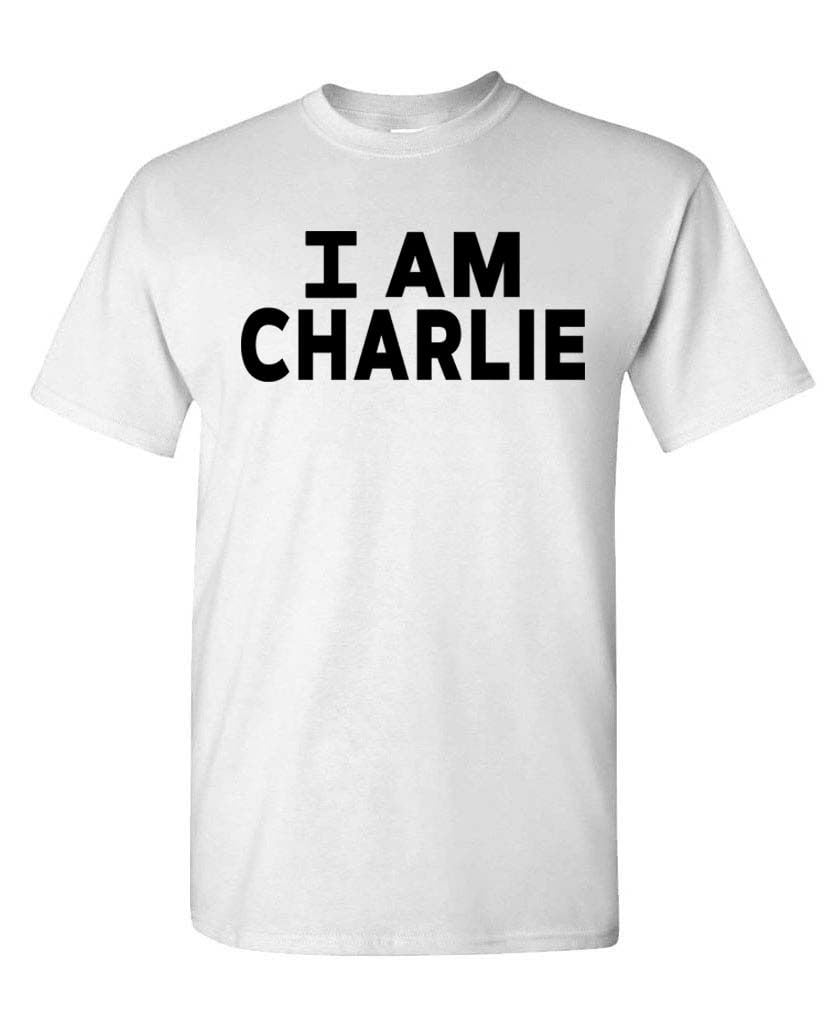 I Am Charlie — White T-Shirt — front