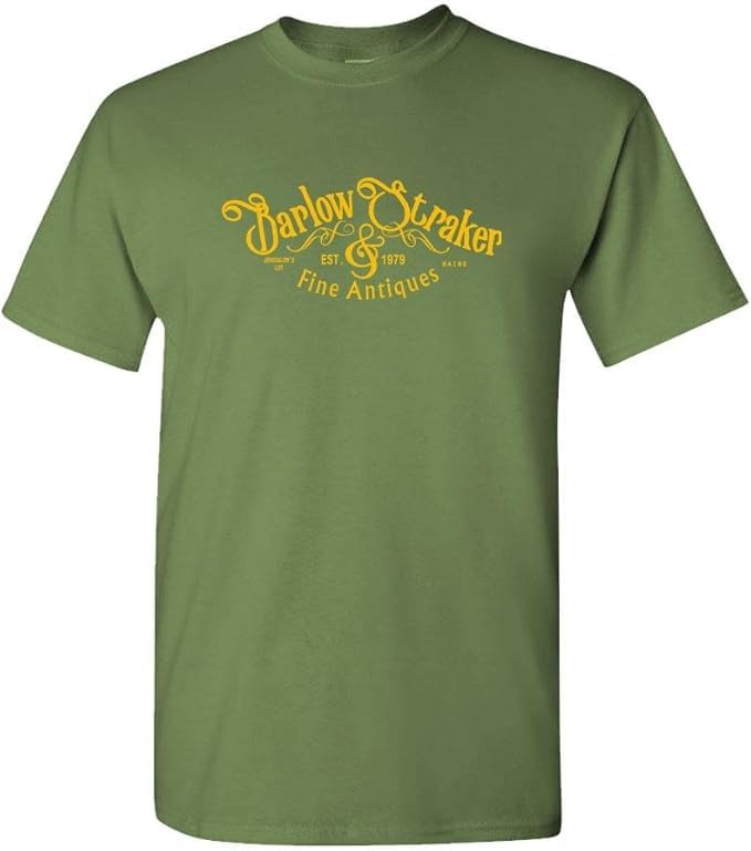 Barlow and Straker Fine Antiques — Military Green T-Shirt — front