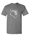 Kenya Dig It — Charcoal T-Shirt — front