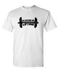I'd Rather Be Lifting — White T-Shirt — front