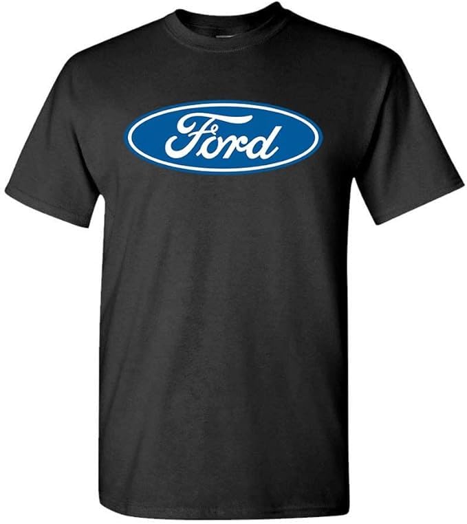 Ford Classic Oval Logo — Black T-Shirt — front
