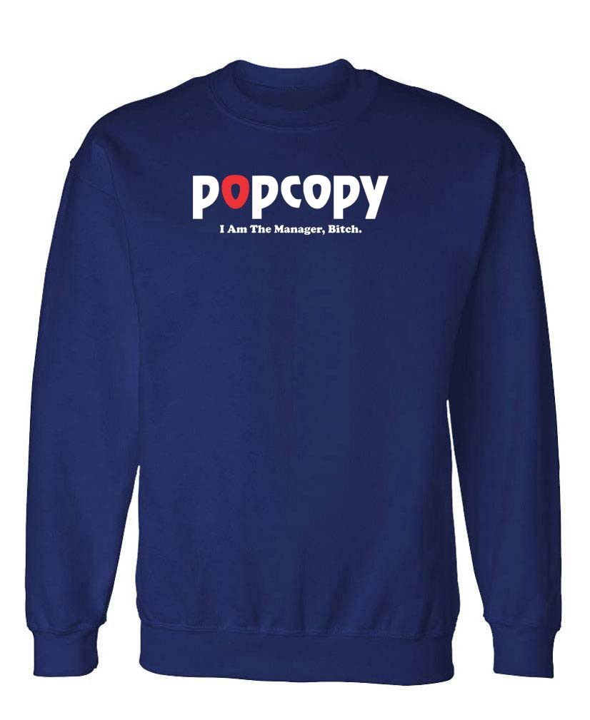 Popcopy — Navy Sweatshirt — front