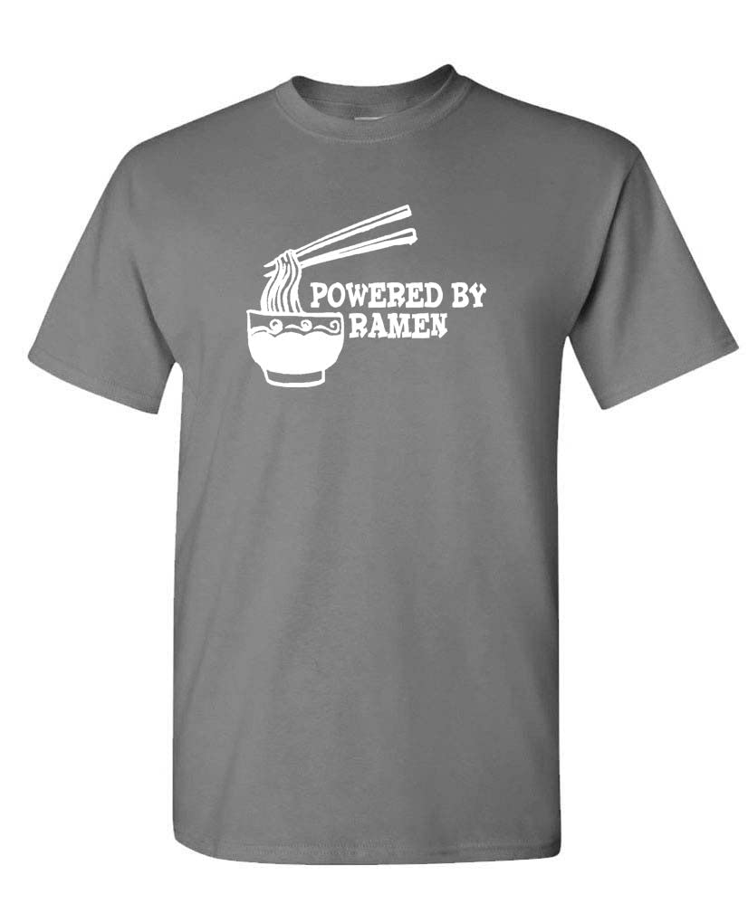 Powered by Ramen — Charcoal T-Shirt — front