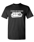 Fuck Yo Couch — Black T-Shirt — front