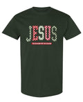 Jesus Is the Reason for the Season — Forest Green T-Shirt — front