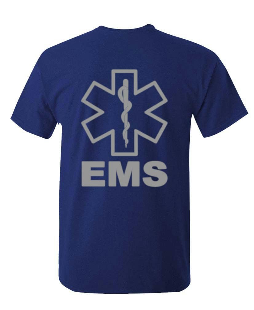 EMS Star of Life — Navy T-Shirt — back 1