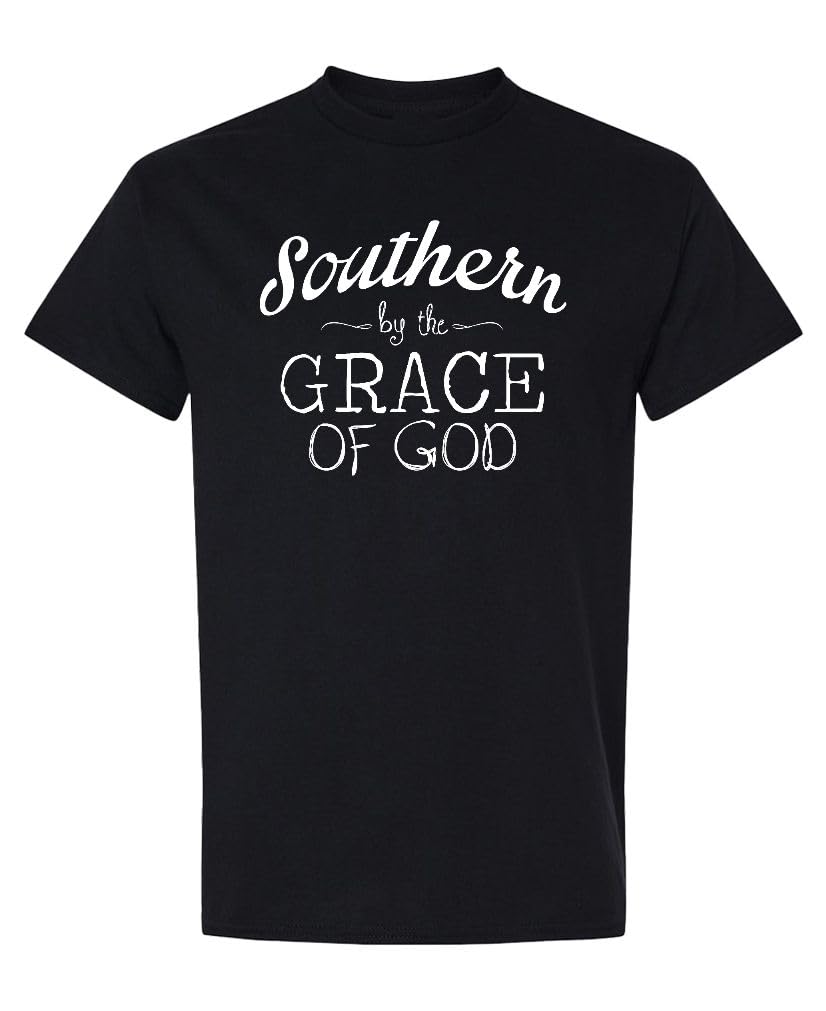 Southern by the Grace of God — Black T-Shirt — front