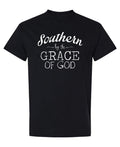 Southern by the Grace of God — Black T-Shirt — front