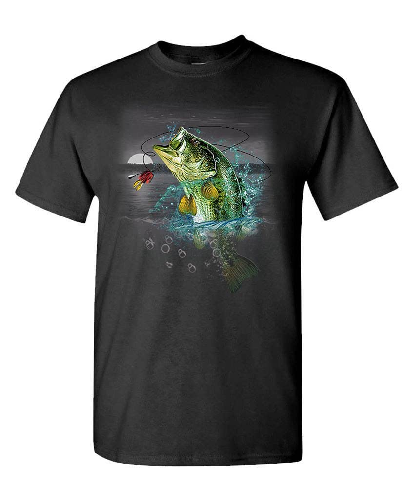 Bass Wilderness — Black T-Shirt — front