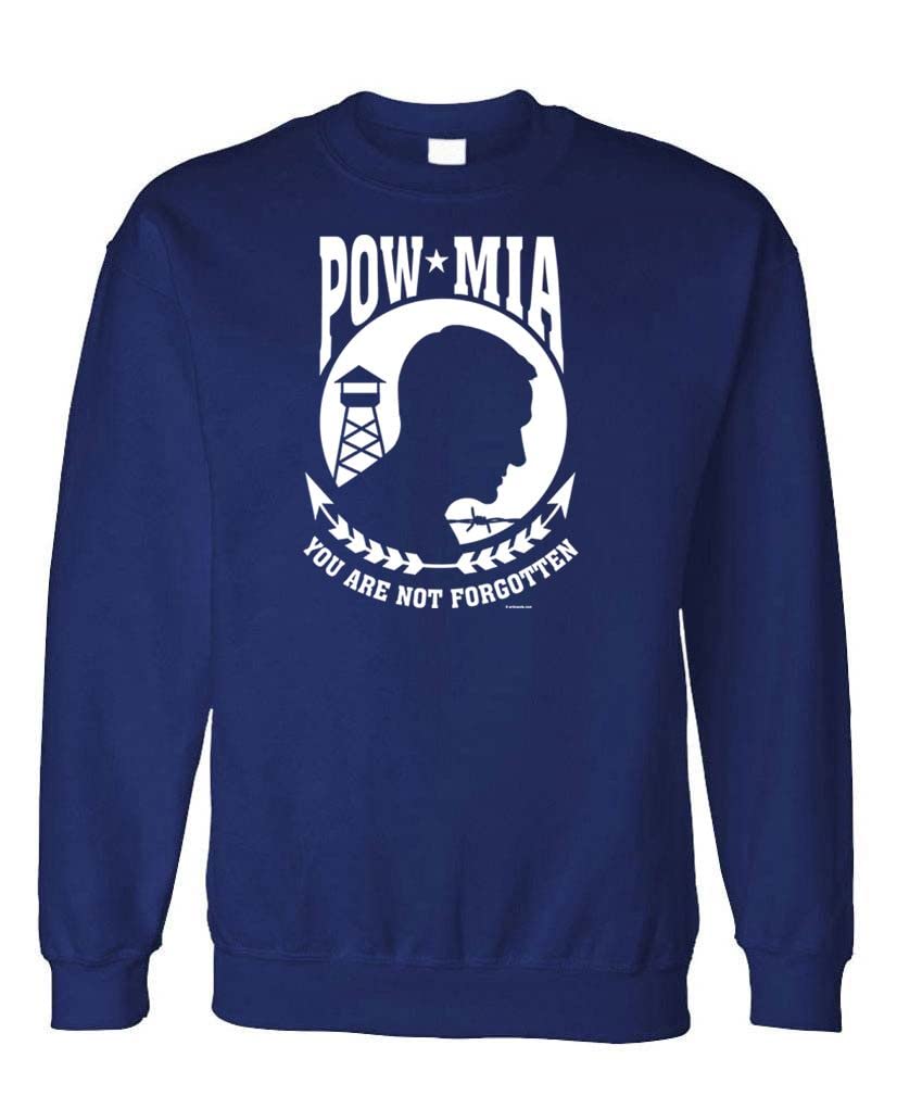 POW MIA You Are Not Forgotten — Navy Sweatshirt — front