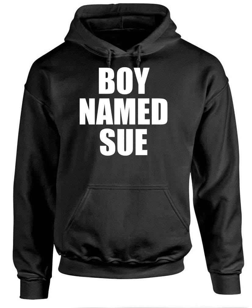 Boy Named Sue — Black Hoodie — front