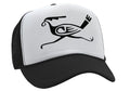 Roadrunner Symbol — Black Trucker Hat — front