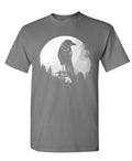 Crow and Moon — Charcoal T-Shirt — front