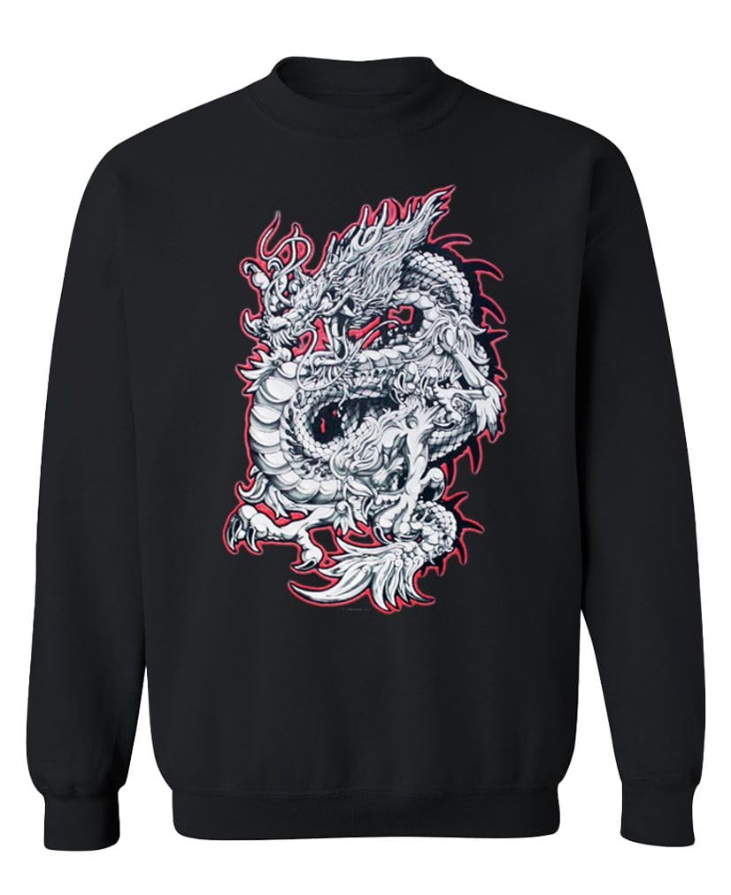 Crimson Dragon — Black Sweatshirt — front