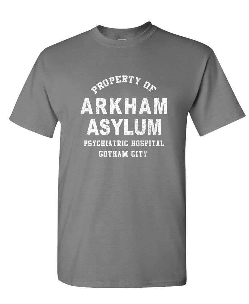 Property of Arkham Asylum — Charcoal T-Shirt — front