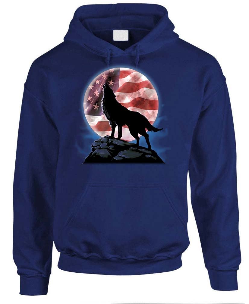 American Howl — Navy Hoodie — front