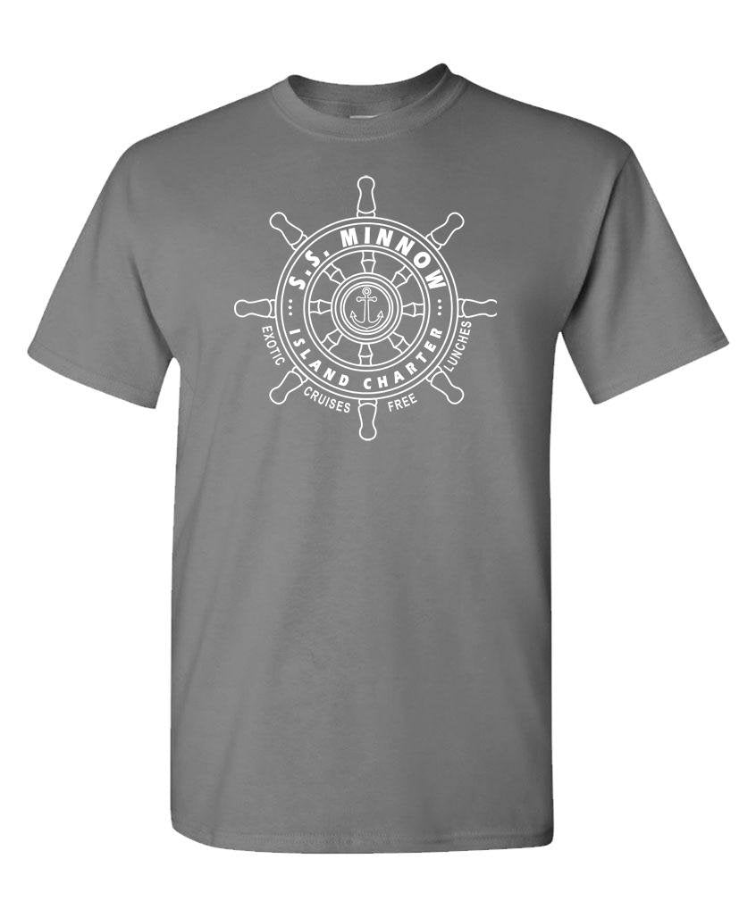 SS Minnow Charters — Charcoal T-Shirt — front