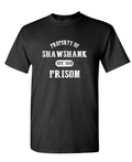 Property of Shawshank Prison — Black T-Shirt — front