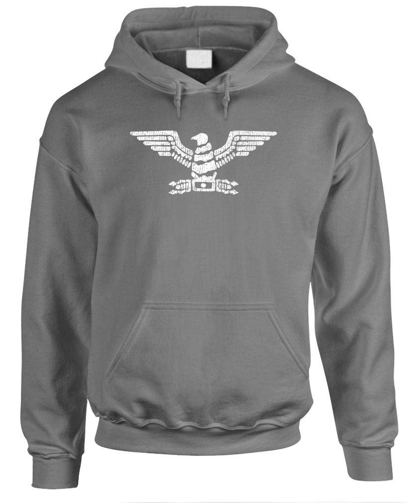 Roman Eagle — Charcoal Hoodie — front