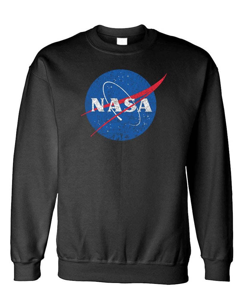 NASA Blue Space Emblem — Black Sweatshirt — front