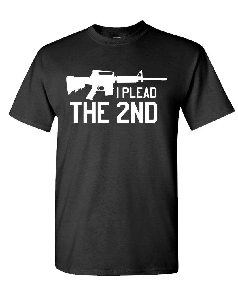 I Plead the 2nd — Black T-Shirt — front