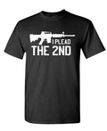 I Plead the 2nd — Black T-Shirt — front