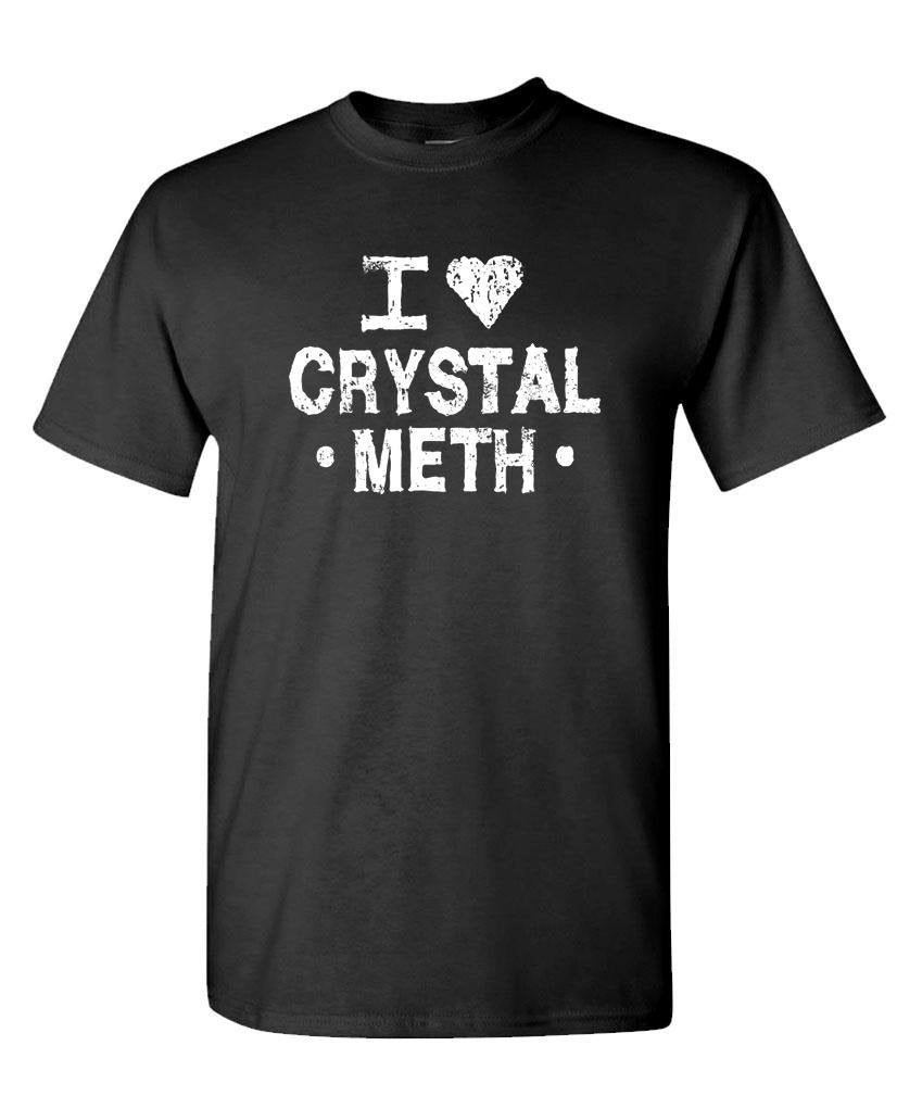 I Heart Crystal Meth — Black T-Shirt — front