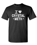 I Heart Crystal Meth — Black T-Shirt — front