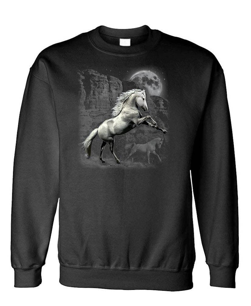 White Horse Wilderness — Black Sweatshirt — front