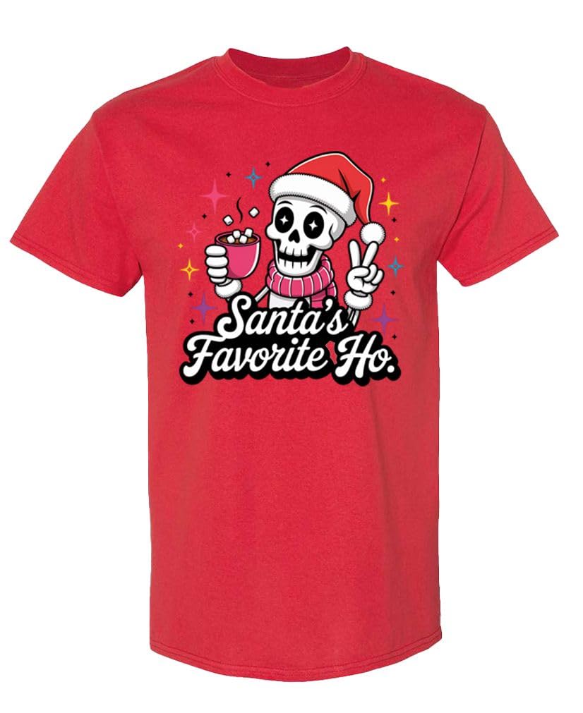 Santa's Favorite Ho — Red T-Shirt — front