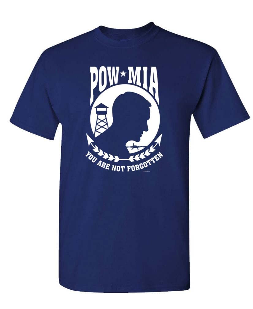 POW MIA You Are Not Forgotten — Navy T-Shirt — front