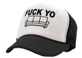 Fuck Yo Couch — Black Trucker Hat — front