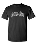 South Side Lettering — Black T-Shirt — front
