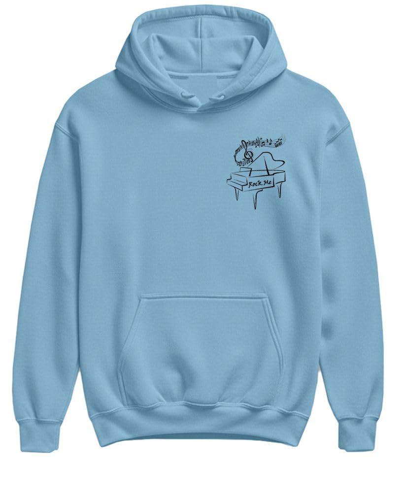 Rock Me Amadeus — Light Blue Hoodie — front