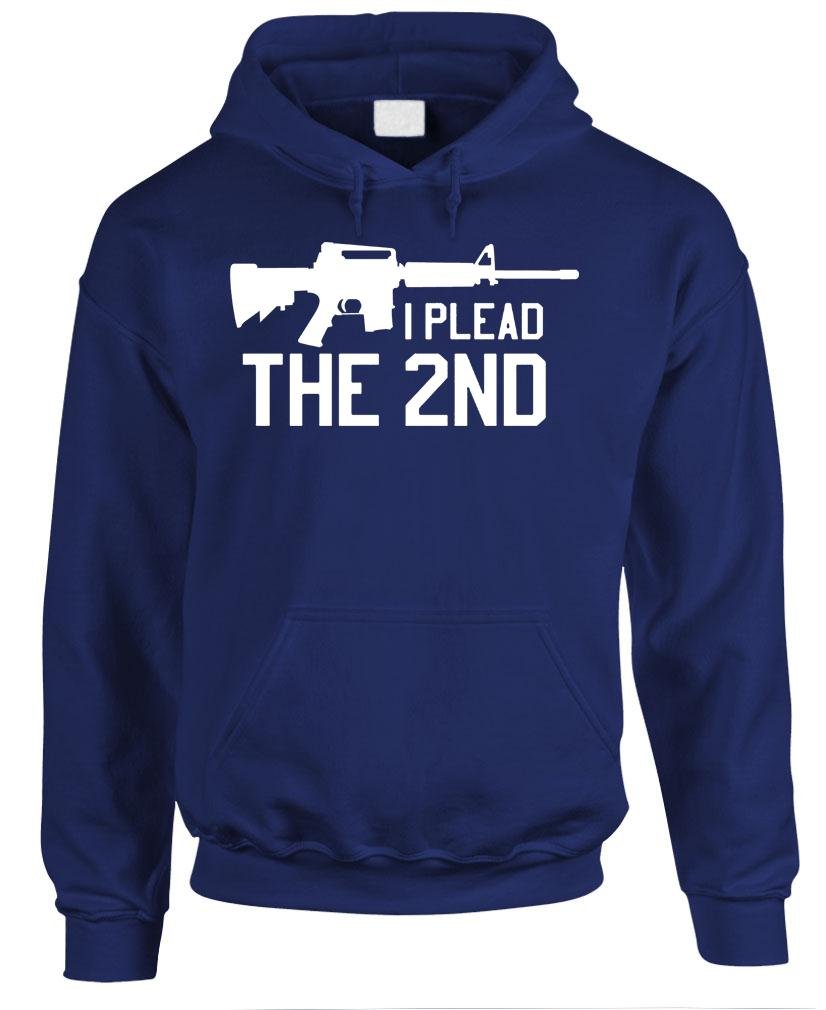I Plead the 2nd — Navy Hoodie — front