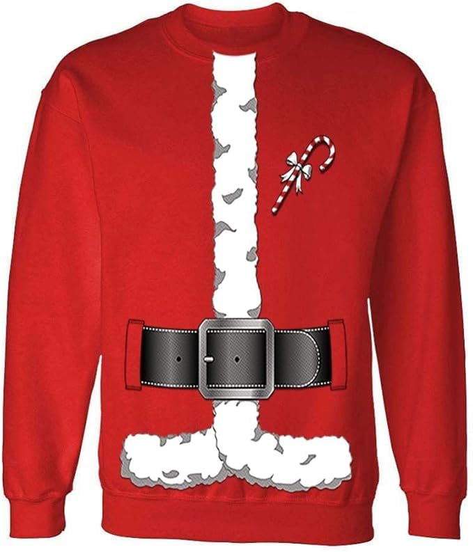 Santa Claus Suit Costume — Red Sweatshirt — front