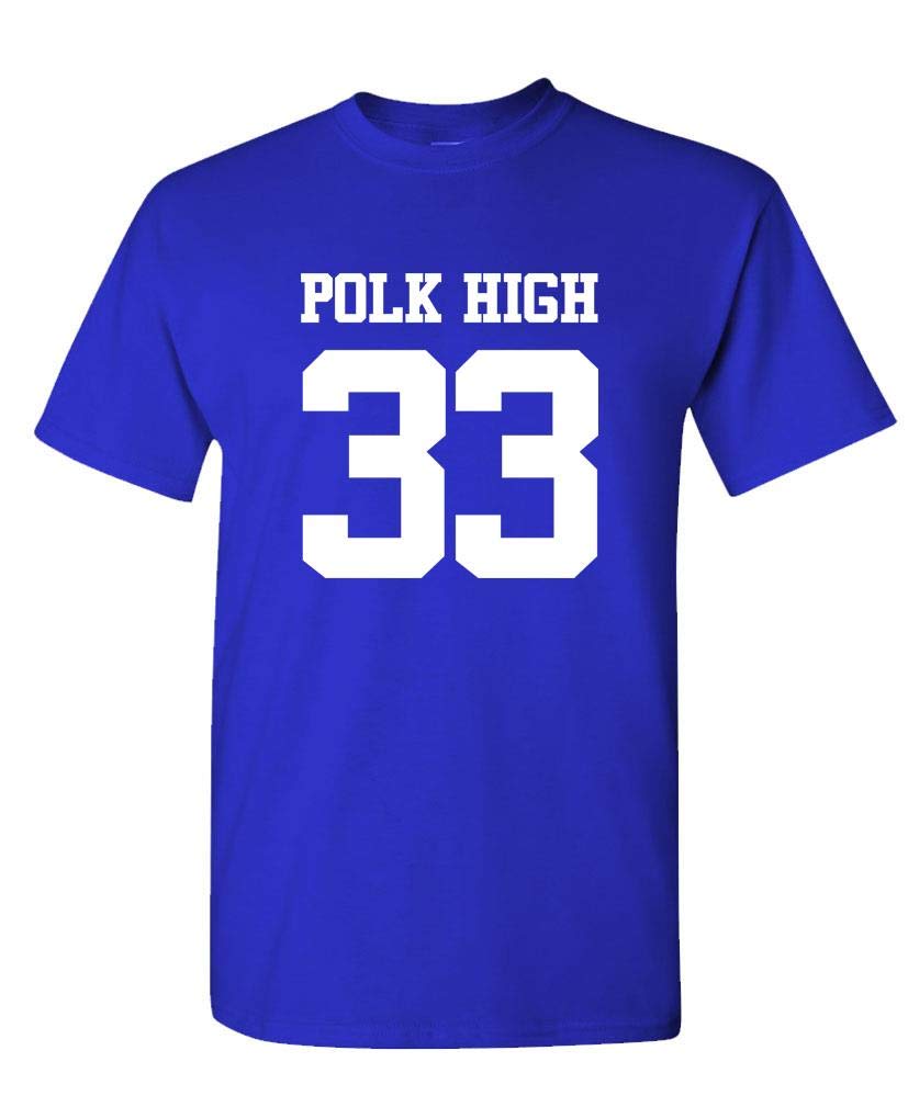 Polk High 33 — Royal Blue T-Shirt — front