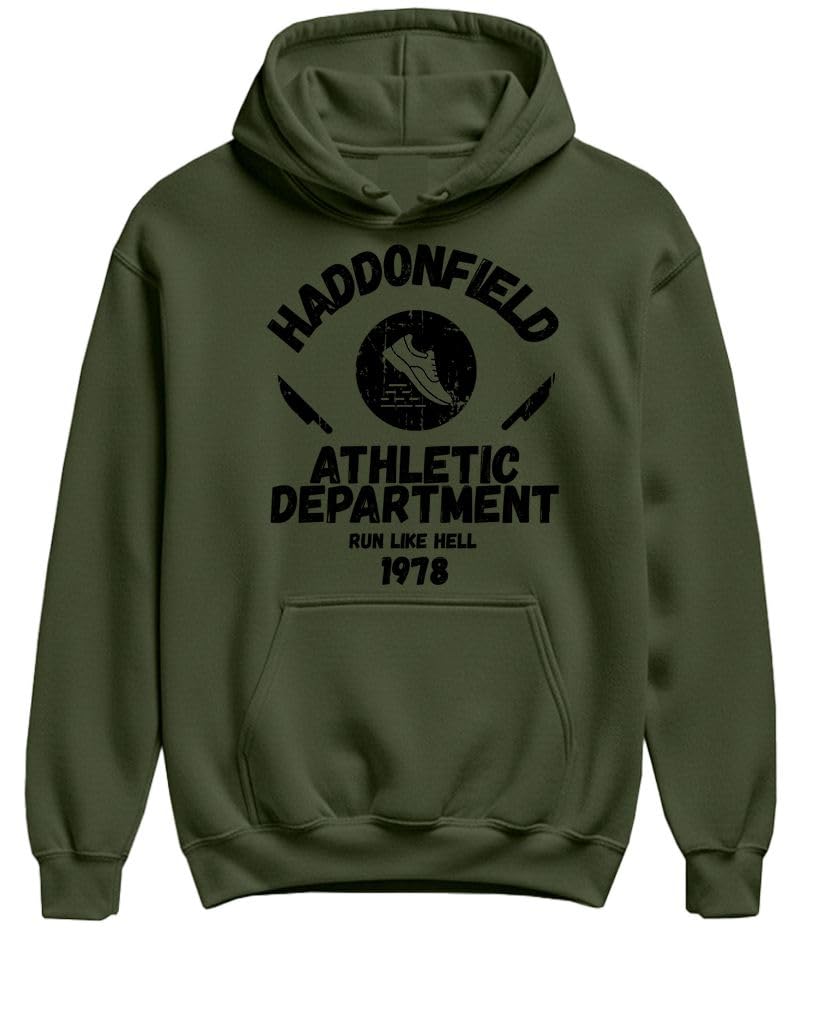 Haddonfield Athletic Department — Military Green Hoodie — front