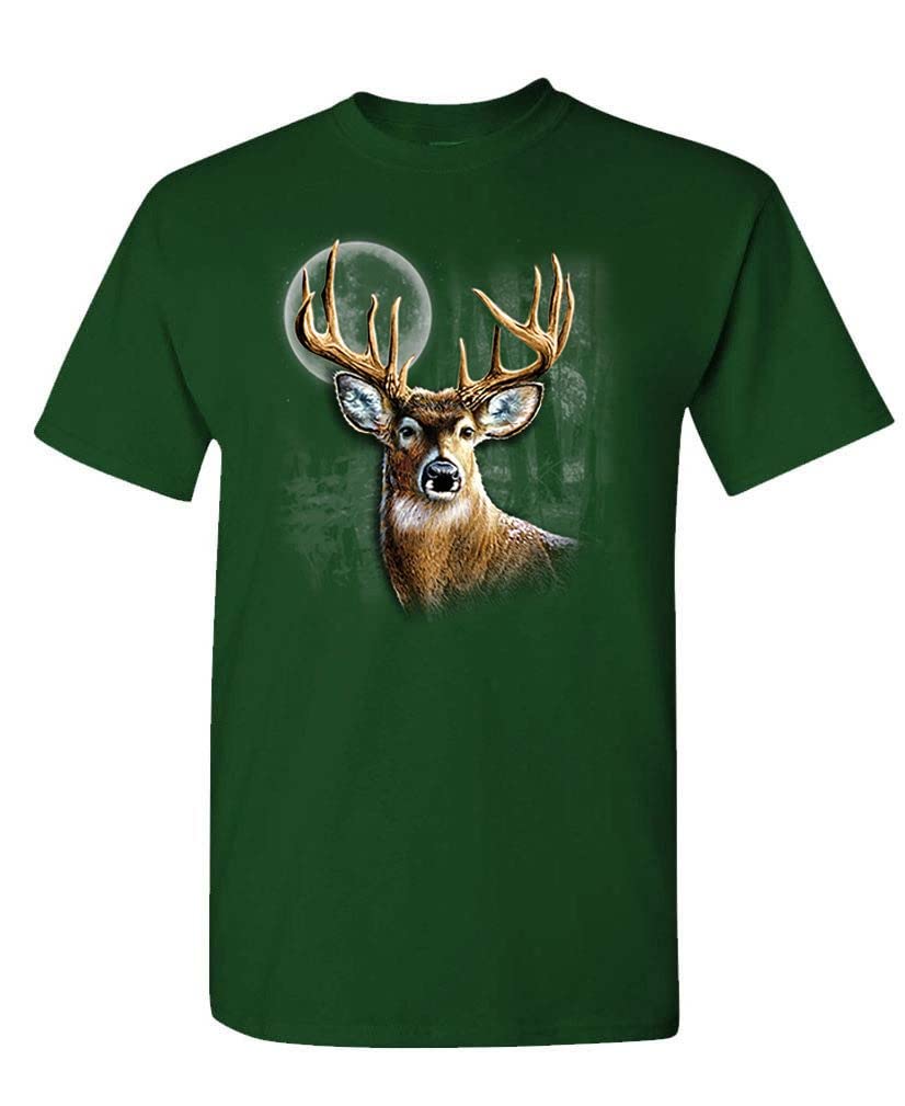 Whitetail Wilderness — Forest Green T-Shirt — front