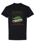 Hilarious Griswold's Tree Farm Christmas — Black T-Shirt — front