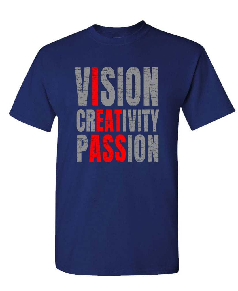 Vision Creativity Passion — Navy T-Shirt — front
