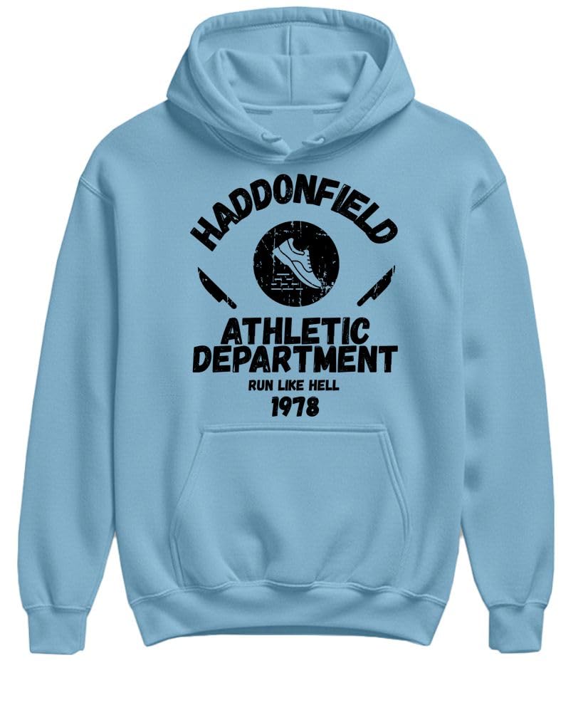 Haddonfield Athletic Department — Light Blue Hoodie — front