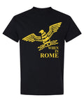 When in Rome Eagle — Black T-Shirt — front
