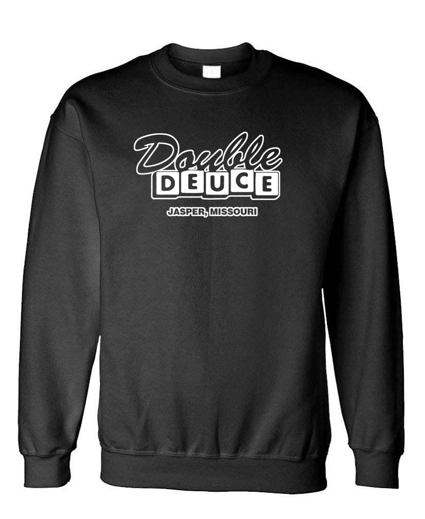 Double Deuce — Black Sweatshirt — front