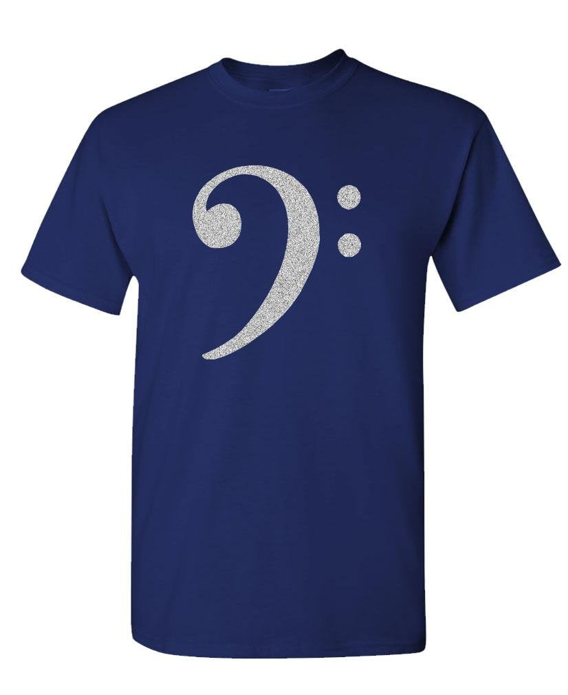 Bass Clef — Navy T-Shirt — front