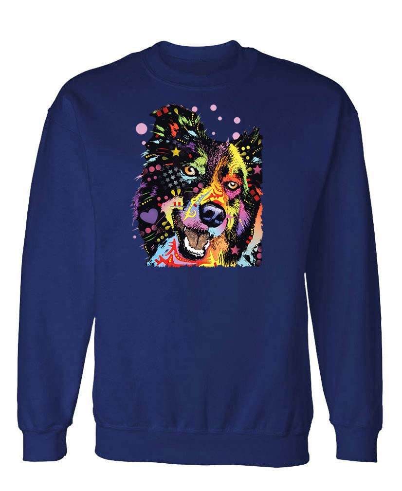 Border Collie — Navy Sweatshirt — front