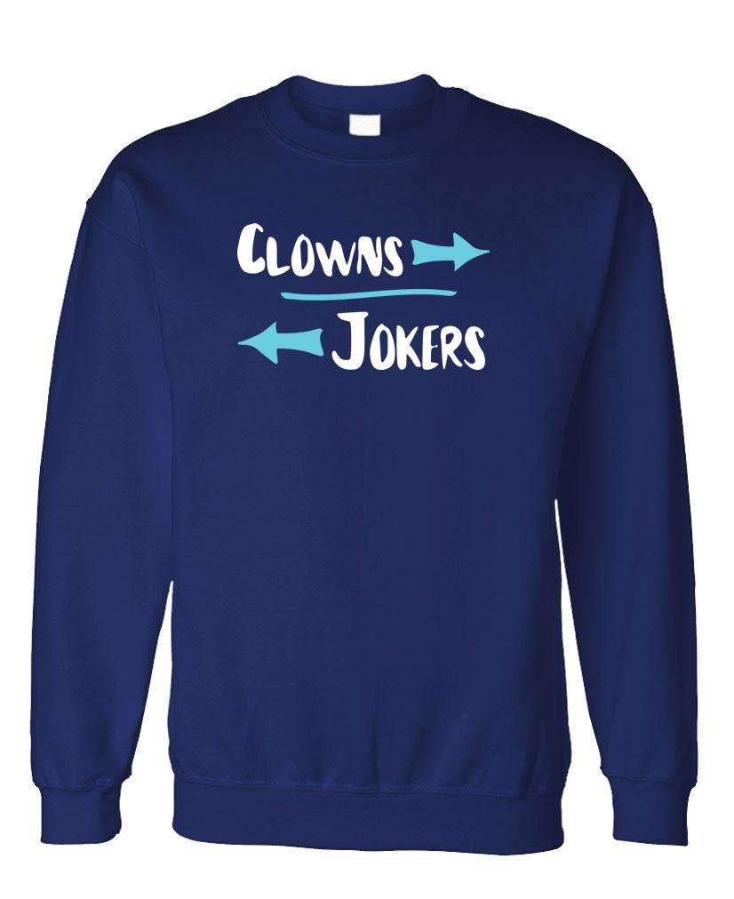 Clowns and Jokers Arrows — Navy Sweatshirt — front