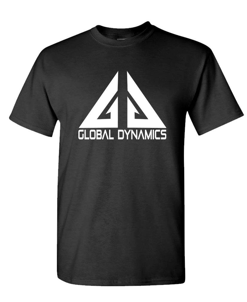 Global Dynamics — Black T-Shirt — front