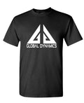 Global Dynamics — Black T-Shirt — front