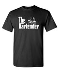 The Bartender — Black T-Shirt — front